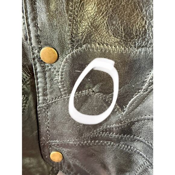 NWT Maxam Brand Leather Size 3X Black Vest - Picture 2 of 10